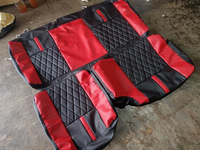 jok mobil SS / carry futura / carry 10. wajik hitam merah