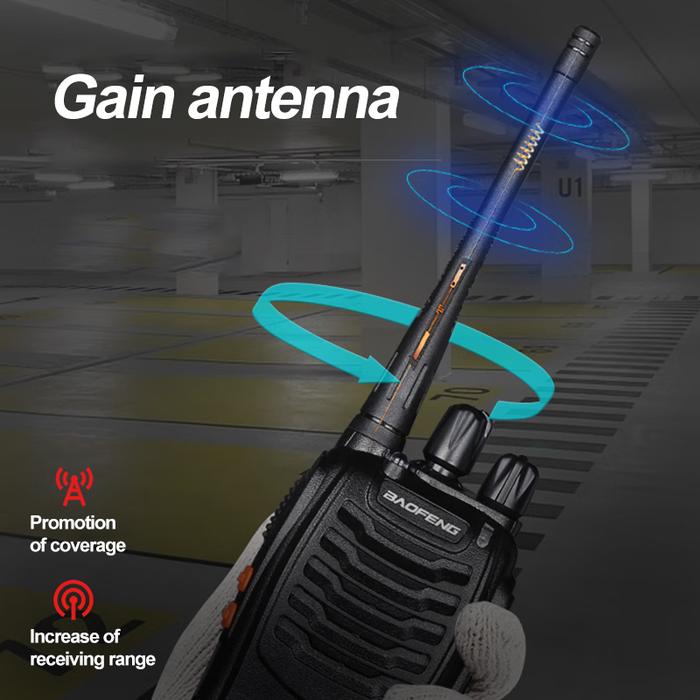 2 PCS HT Baofeng BF 888S Handy Talky Radio HT Walkie Talkie Two-way Radio Set walkie-talkie Radios T