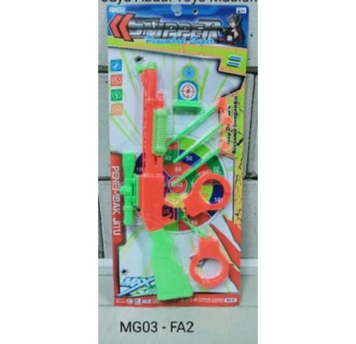 Mainan Pistol Borgol Panah Set Besar Murah
