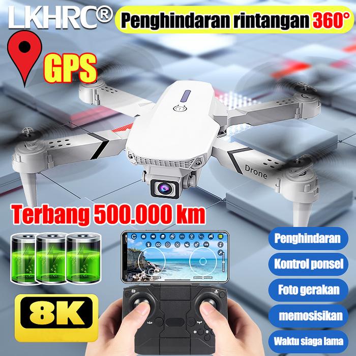 drone jarak 10000km original KKRC Pro drone kamera jarak jauh Pengembalian GPS 4K Dual Kamera Avoid