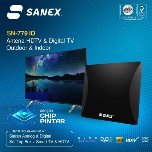 SANEX Antena TV Indoor & Outdoor HD TV SN 779 IO / Antena Dalam & Luar TV Digital + Booster & Kabel