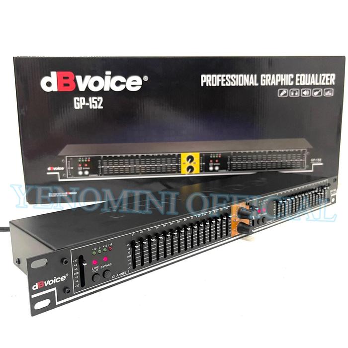 Equalizer DbVoice GP-152 Original 15Band EQ Plus SUBWOOFER Out Equalizer DB Voice Gp 152 Sub Gp152 B