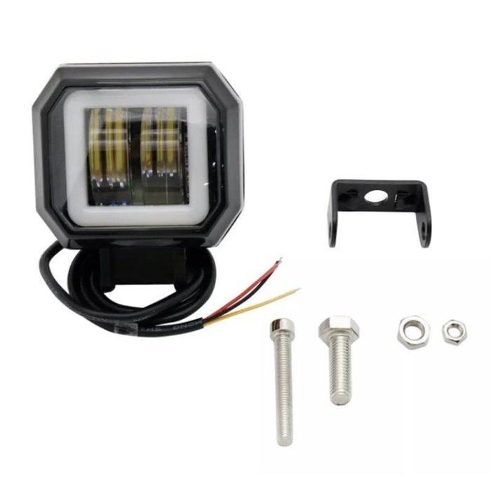 Lampu Tembak Sorot LED 24 Volt Strobo Daymaker Mini CWL 2 Mata Truk Bus Canter Fuso Tronton Ring Ang