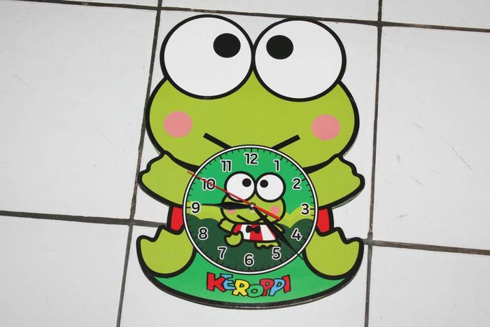 jam dinding karakter / jam dinding shaby karakter / jam dinding unik