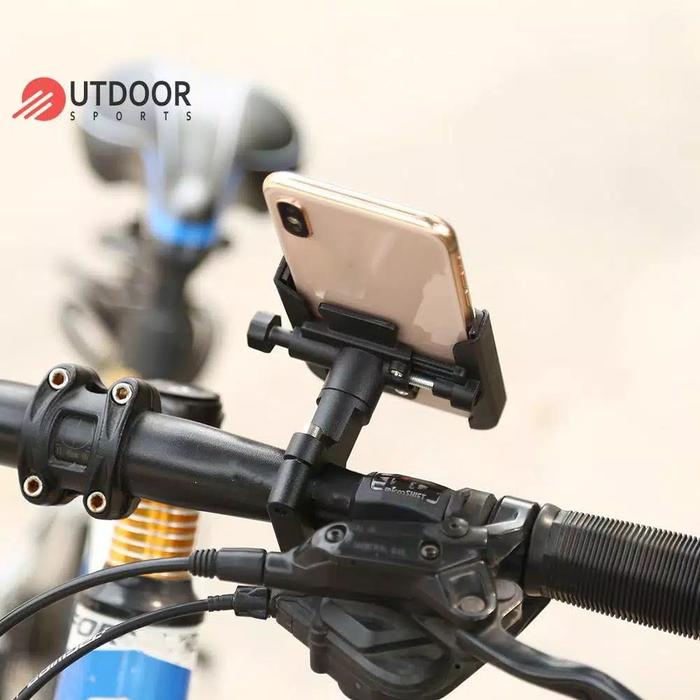 holder HP dan GPS alumunium untuk motor HONDA ADV 150 PCX VIXION VERZA SCOOPY BYSON BMW BANELLI KTM