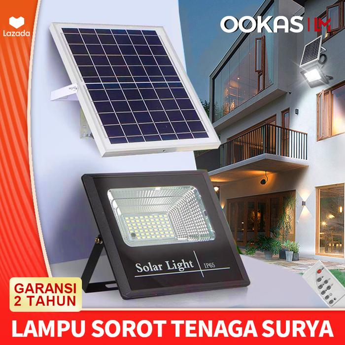 OOKAS LAMPU SOROT SOLAR CELL LED lampu solar taman TENAGA SURYA LAMPU TENAGA MATAHARI LAMPU SOROT O