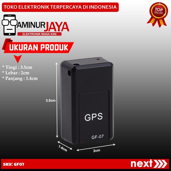 GPS TRACKER GF07 ALAT PELACAK TRACKER LOKASI JPS MOTOR PENYADAP SUARA JARAK JAUH MINI GPS GF 07 GSM 