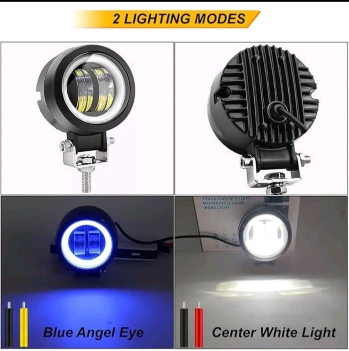 Lampu tembak sorot LED CWL 2 mata  30watt 2mata cree angel aye bulat