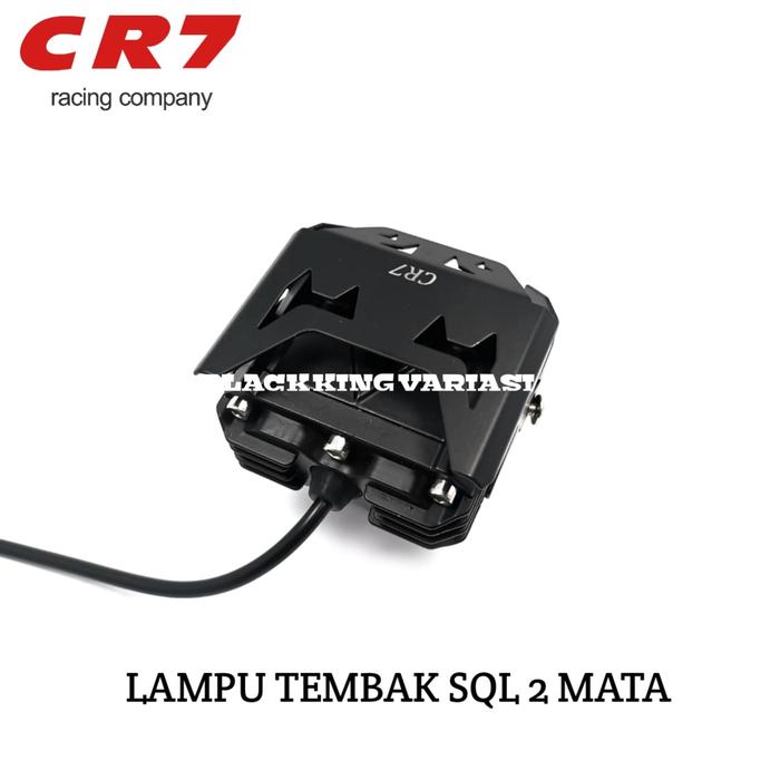 Lampu Tembak SQL 2 Mata Cr7 Lampu Tembak Led Laser D2 Sql Lampu Sorot 2 Mata Foglamp CR 7
