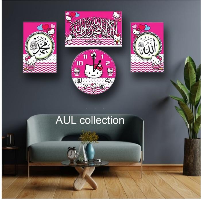 jam karakter / jam lucu / 3 in 1 / jam dinding /DORAEMON/PENGGEMAR DORAEMON/HELLO KITY/KEROPI | jam 