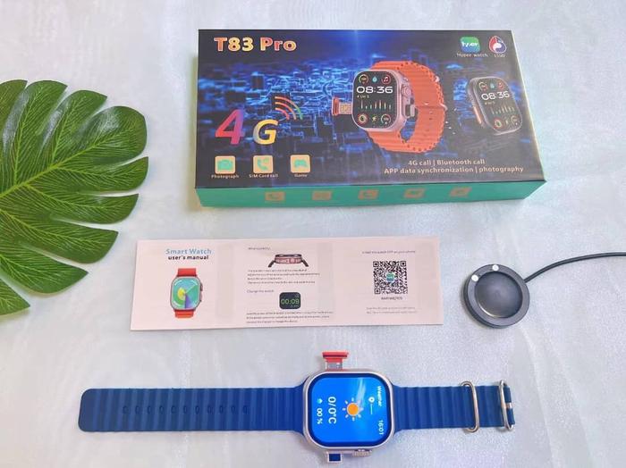 Jam Tangan Hp 4g Game Smartwatch Sim Card Wifi Monitor Detak Jantung Smart Watch Pria Wanita Kesehat