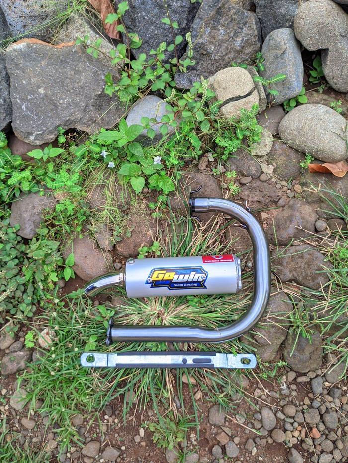 KNALPOT GOPED MESIN POTONG RUMPUT MINI GP 50CC 63CC TYPE SLINCER