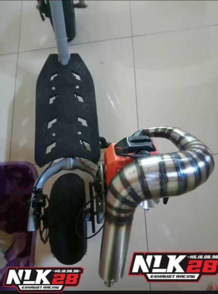 KNALPOT GOPED MINI GP 50CC/ 63CC MESIN KANAN/ X5 MESIN KIRI