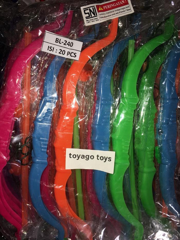 Mainan Panah Busur Besar/Panah Panahan Isi 20 Pcs Grosir Murah