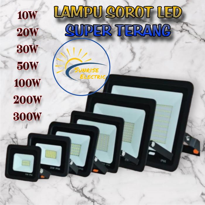 Emico Lampu Sorot LED Lampu Tembak LED 10w / 20w / 30w / 50w / 100w / 200w / 300w