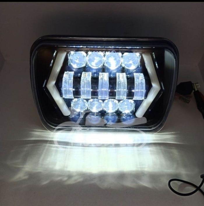 LAMPU LED DAYMAKER KOTAK PANAH JEEP FEROZA L300 TAFT DLL / Lampu depan daymaker