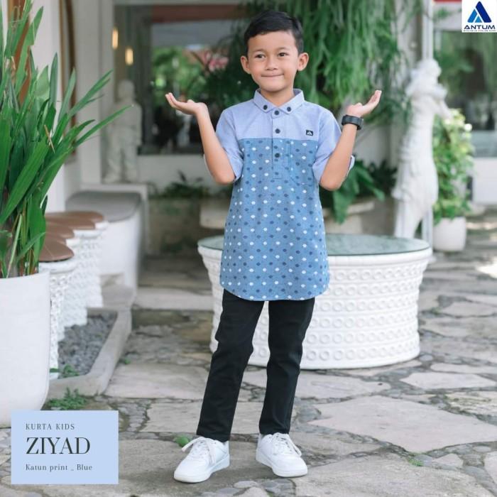 Kurta Kids ZIYAD Antum - Kurta Anak - Koko Anak - Kemeja Anak - Blue