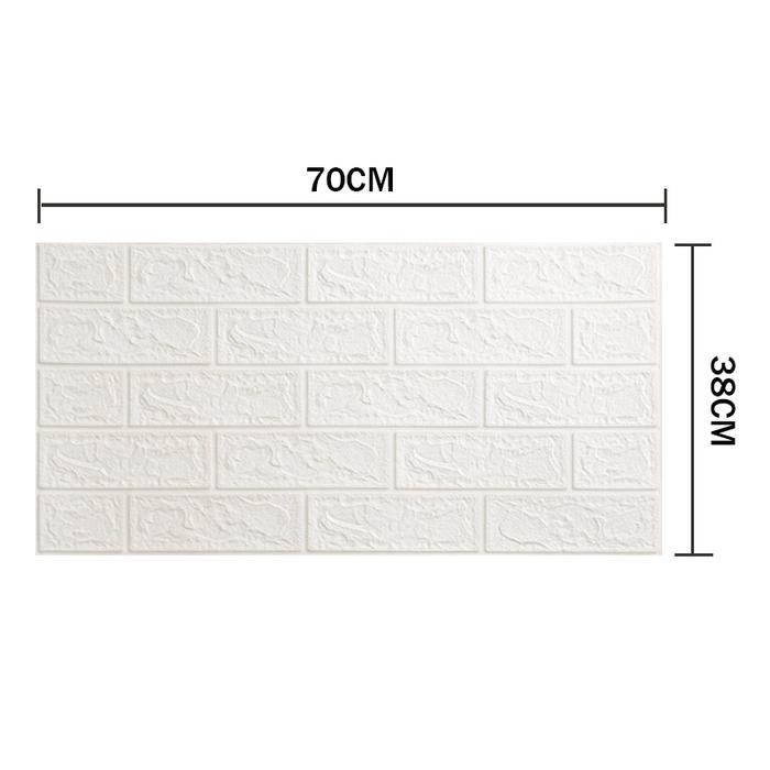 wallpaper dinding 3d timbul 77x70 paket 10 Lembar  Stiker Dinding Kamar Tidur Peredam Suara Tahan Ai