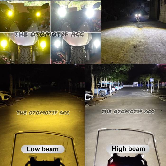 Grade A Super Terang Lampu Tembak Laser D2 High Low Putih Kuning Waterproof / Lampu Tembak D2 Mini L