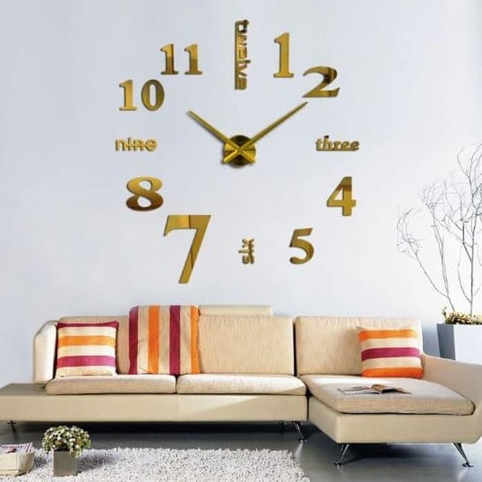 Jam dinding tempel tembok/ DIY Giant Clock/ Jam Dinding