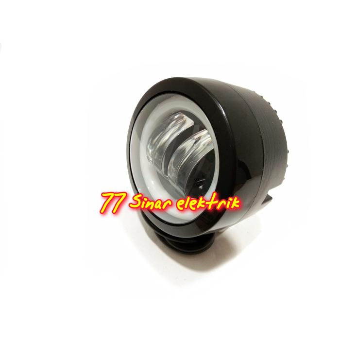 Lampu Tembak Sorot Led CWL 2 Mata Bulat Ring Biru H Series Lensa 4D 20 Watt Lampu Tembak Sorot Led D
