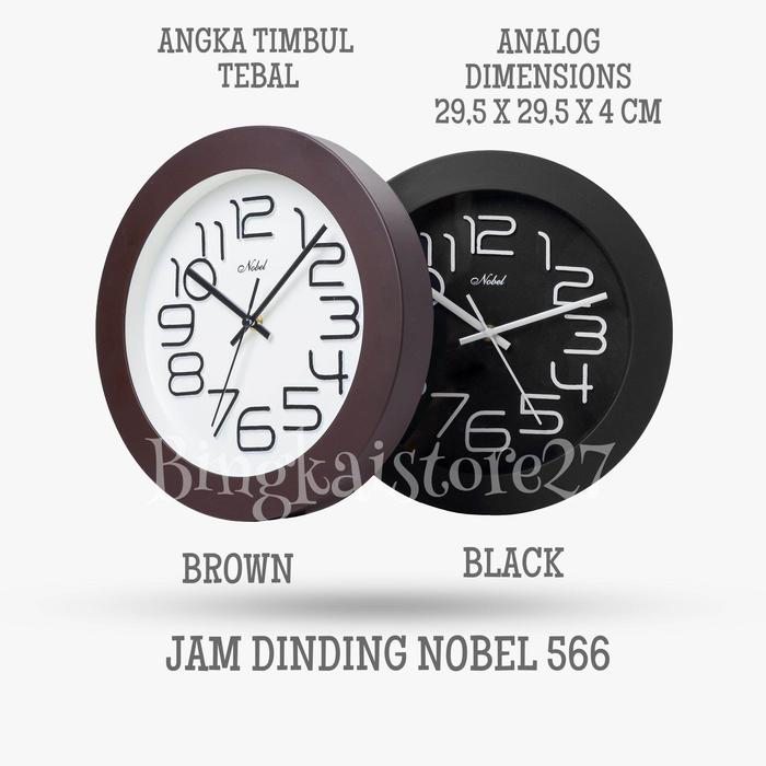 JAM DINDING MINIMALIS PREMIUM AESTHETIC DEKORASI DINDING NOBEL 566