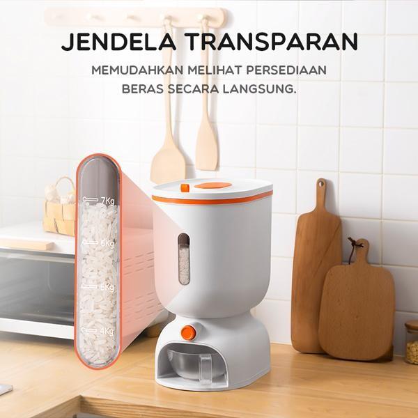 Samono Dispenser Beras Rice Box Kapasitas 10KG Tempat Box Beras SRB001