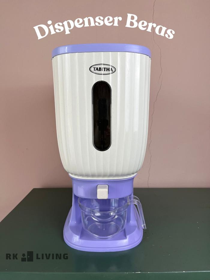 RK LIVING - Dispenser Beras 10 KG Rice Dispenser Tempat Wadah Penyimpanan Beras Otomatis Rice Box 10