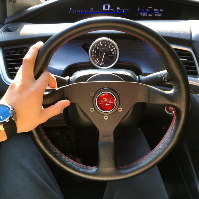 high quality Mugen Power Car Styling Racing Steering Wheel Horn Push Button Speaker Control Cover AB