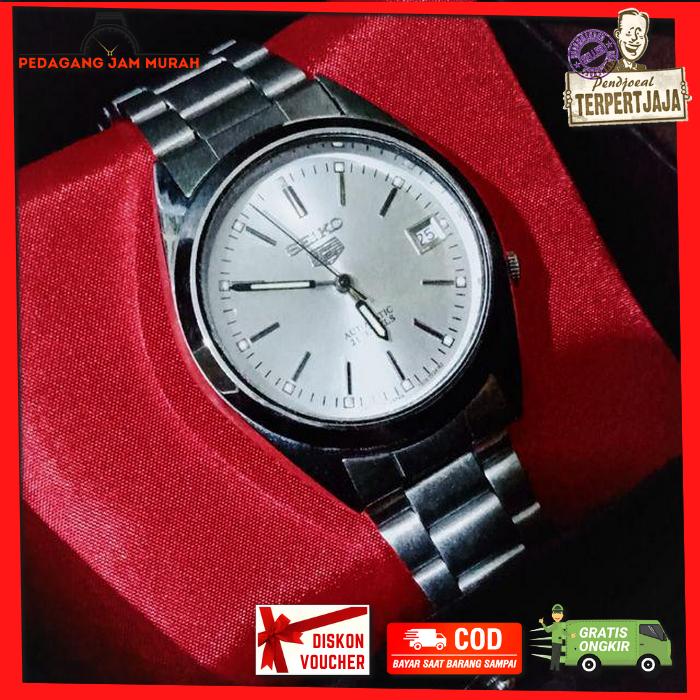 Arloji Jam Tangan Pria Wanita Seiko 5 Saiko Mesin Kinetik Automatic Otomatis Date Tanggal Aktif Hidu