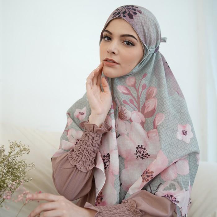 HIJAB BERGO- HIJAB INSTAN SAKURA WARNA OLIVE (HIJAU)