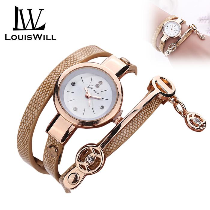 LouisWill Jam Tangan Cewek Dewasa Mewah Elegan Jam Tangan Kuarsa Mewah