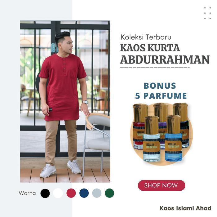 PRODUK TERLARIS KAOS KURTA ABDURRAHMAN BONUS 5 PARFUM READYY