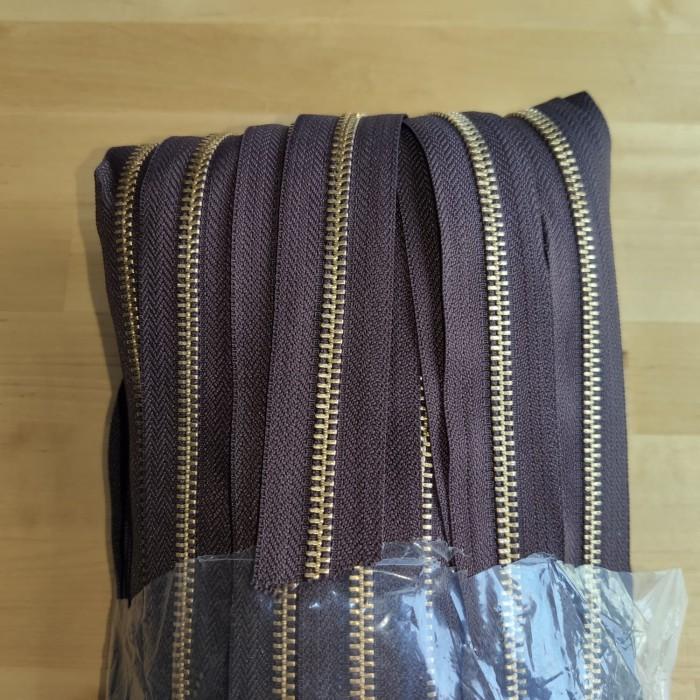 YKK ZIPPER RITSLETING RESLETING BESI NO 5 DUA ARAH - GOLD 100 YARD