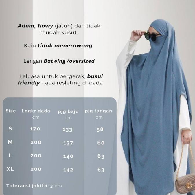 KHADIJAH SET ( KHIMAR KHADIJAH DAN HAMEEDA ABAYA )
