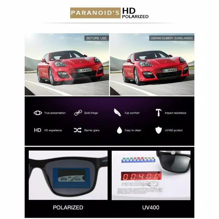 N4 Kacamata pria fullset polarized original paranoid two