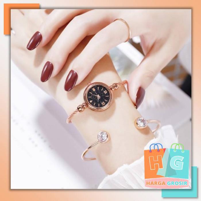 Harga Grosir - Jam Tangan Wanita / Jam Gelang Fashion Korea / Jam Tangan Gelang Fashion Wanita
