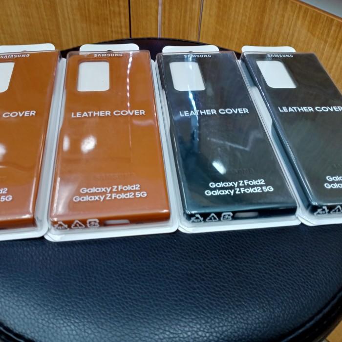 CASING SAMSUNG GALAXY Z FOLD 2 LEATHER COVER ORIGINAL