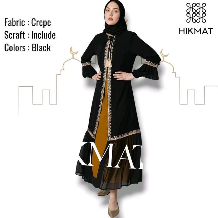 ABAYA HIKMAT FASHION ORIGINAL A9677-02
