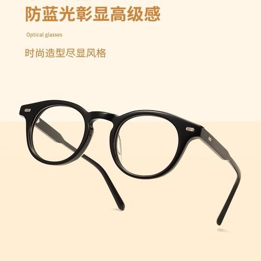 rowling(ka-307)Kacamata Bulat Terbaru Anti-Radiasi Blue Light Wanita/Pria Import Kacamata Gaya Fashi