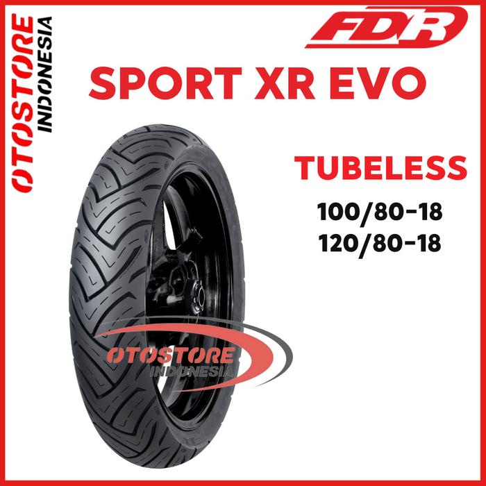 Ban Luar Motor MOGE  FDR SPORT XR EVO 100/80 120/80 Ring 18 Tubeless