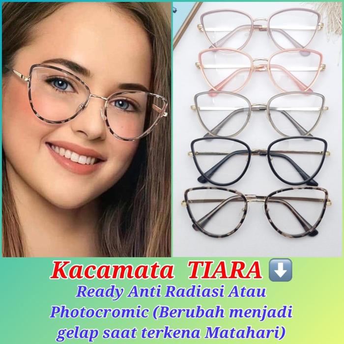 Kacamata Fashion Korea anti radiasi. Kacamata Cat Eye. Kacamata Macan/Leopard. Kacamata Fuji