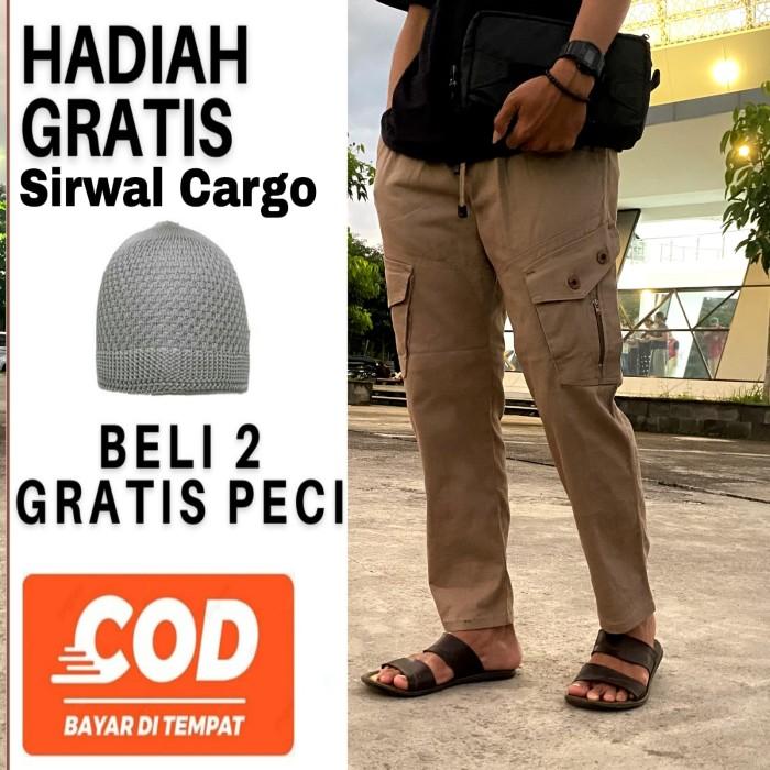 PROMO Celana Sirwal Cargo Outdoor Celana Kargo Twiil Combed Premium