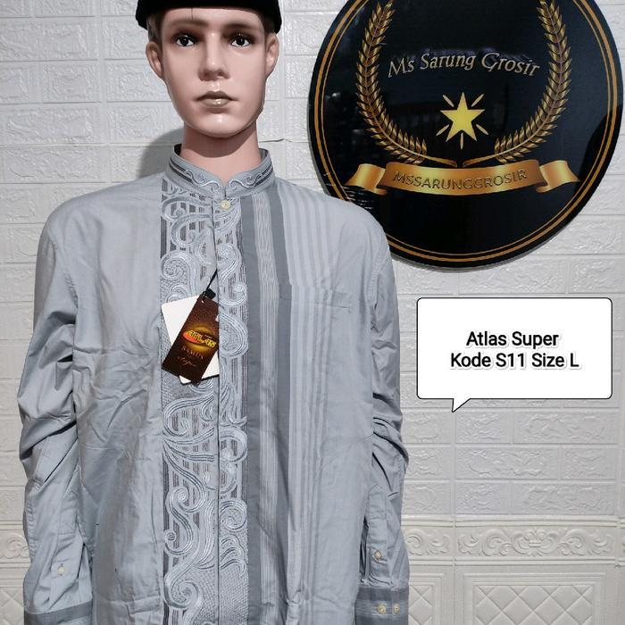 PRODUK TERBARU BAMUS BAJU KOKO ATLAS SUPER BEHAESTEX MOTIF MUSLIM READYY