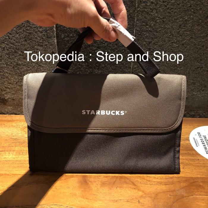 STARBUCKS FOLDABLE BAG WITH LONG STRAP - BLACK COLOUR - LIMITED ED