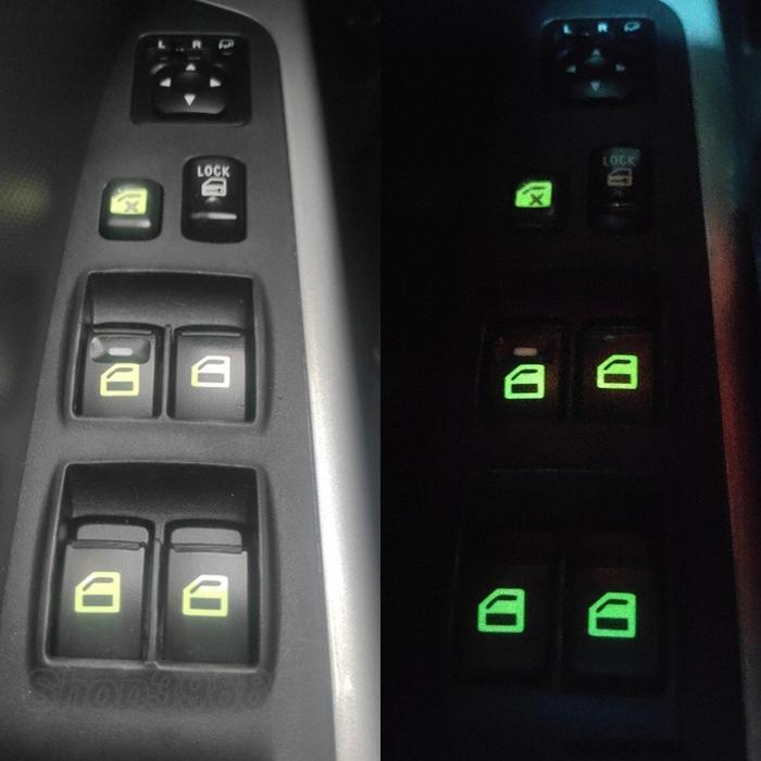 Car Window Button Luminous Sticker  Nissan X-Trail Juke Qashqai Micra Pulsar 2014 2015 2016 2017 201
