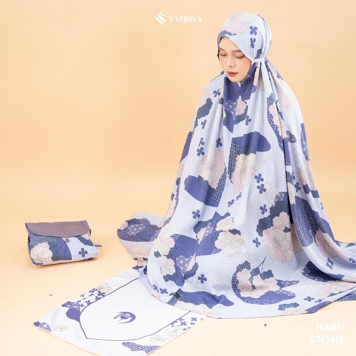 (Langsung Diproses) Mukena Tazbiya 2In1 Set Sajadah Haru Series Allsize Dewasa