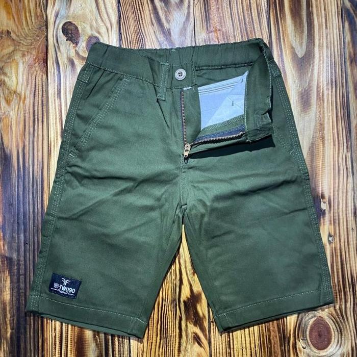 R-TWO90 celana chinos pendek anak tangg/junior ban pake karer size 24-25-26-27 or bahan tuil setrit