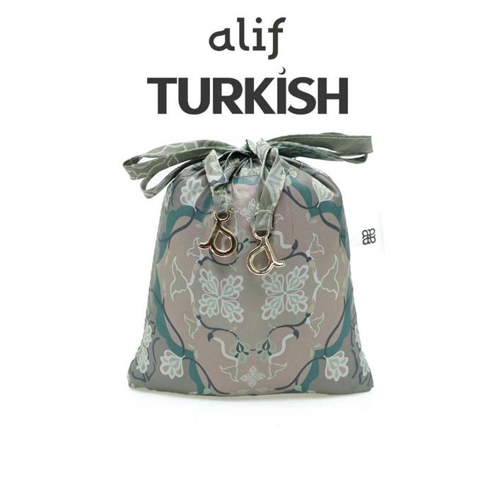 (Langsung Diproses) Mukena Traveling Mini Alif Modern Wear Turkish Motif Parasut Premium Korea Trave