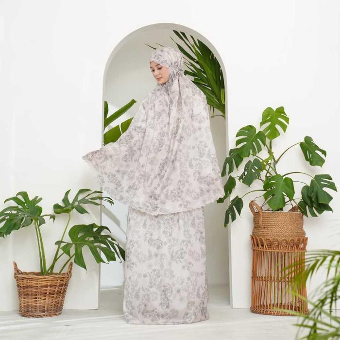 (Langsung Diproses) Maia By Hasya - (Free Sejadah Muka & Gantungan) Mukena Emily Mira Series Motif B
